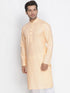 Men's Beige Cotton Kurta